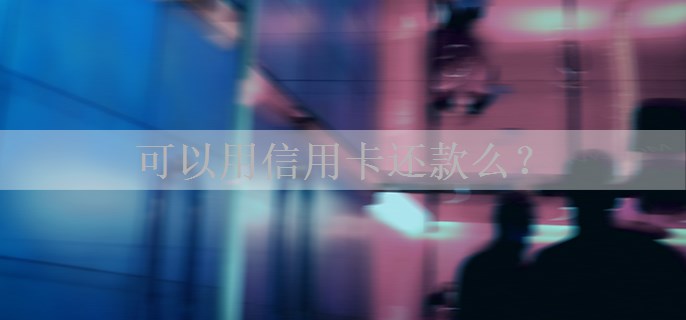 可以用信用卡还款么？