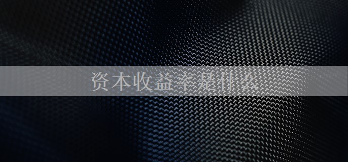资本收益率是什么
