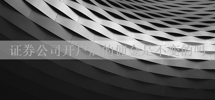 证券公司开户后的佣金是不变的吗
