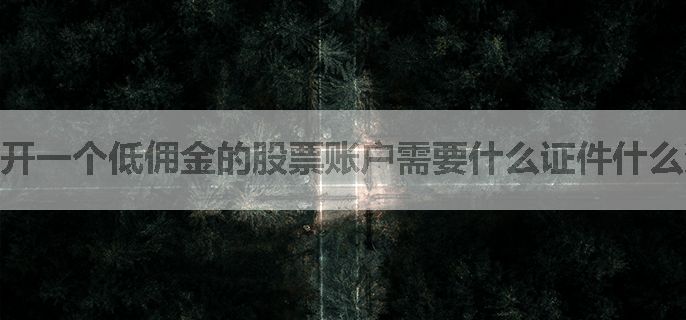 开一个低佣金的股票账户需要什么证件什么资料联系谁