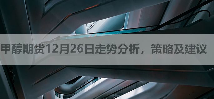甲醇期货12月26日走势分析，策略及建议（1226）
