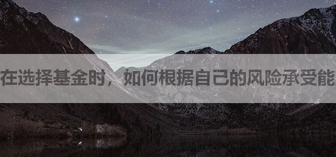 在选择基金时，如何根据自己的风险承受能力来挑选合适的基金？