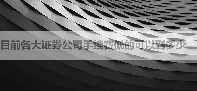 目前各大证券公司手续费低的可以到多少