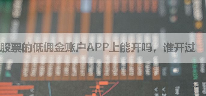 股票的低佣金账户APP上能开吗，谁开过