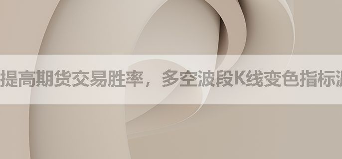 提高期货交易胜率，多空波段K线变色指标源码分享