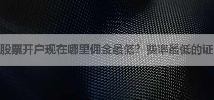 股票开户现在哪里佣金最低？费率最低的证券公司是哪个？