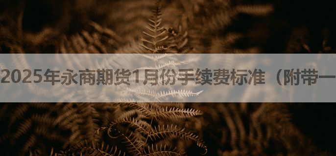 2025年永商期货1月份手续费标准（附带一览表）