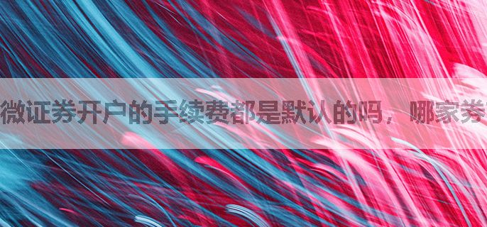 微证券开户的手续费都是默认的吗，哪家券商好