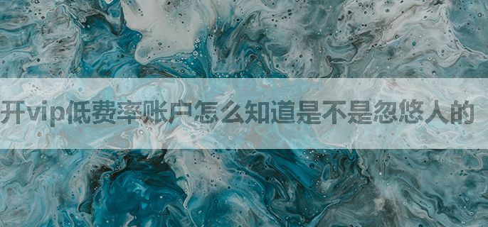 开vip低费率账户怎么知道是不是忽悠人的
