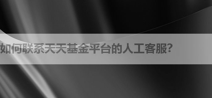 如何联系天天基金平台的人工客服？