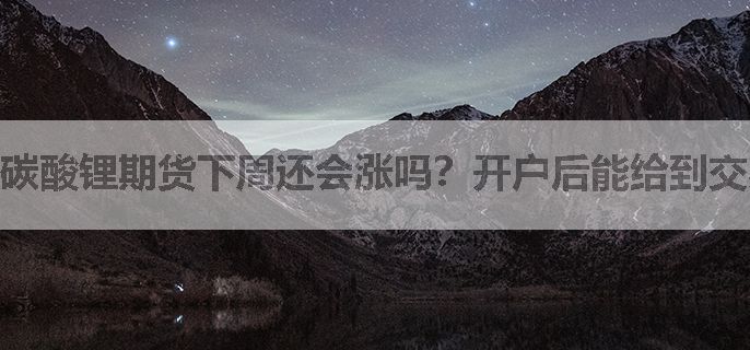 碳酸锂期货下周还会涨吗？开户后能给到交易指导吗？
