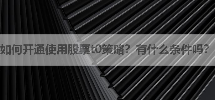 如何开通使用股票t0策略？有什么条件吗？