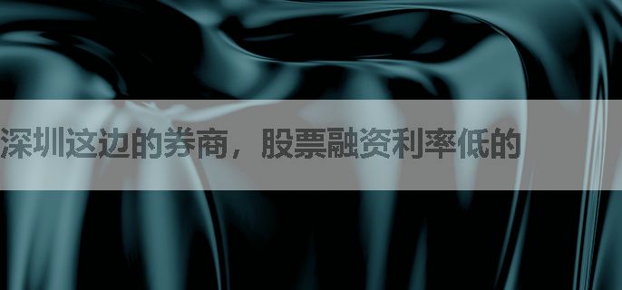 深圳这边的券商，股票融资利率低的