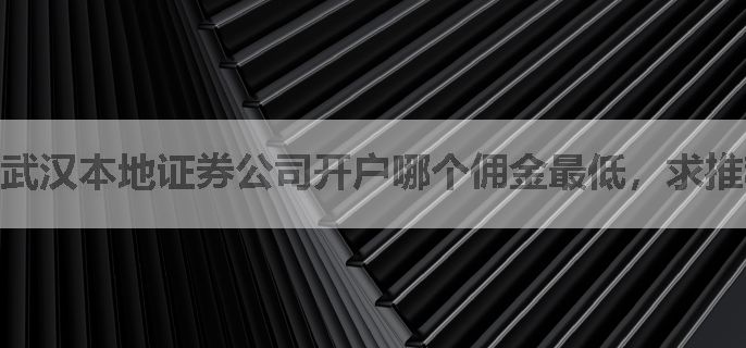 武汉本地证券公司开户哪个佣金最低，求推荐
