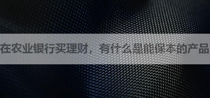 在农业银行买理财，有什么是能保本的产品吗？