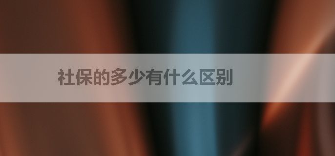 社保的多少有什么区别