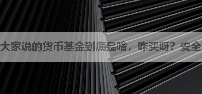 大家说的货币基金到底是啥，咋买呀？安全吗