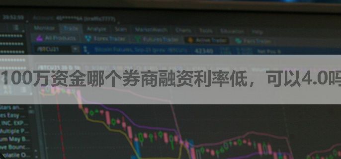100万资金哪个券商融资利率低，可以4.0吗？