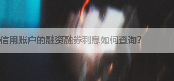 信用账户的融资融券利息如何查询？
