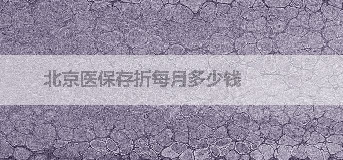 北京医保存折每月多少钱