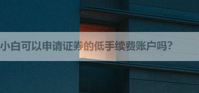 小白可以申请证券的低手续费账户吗？
