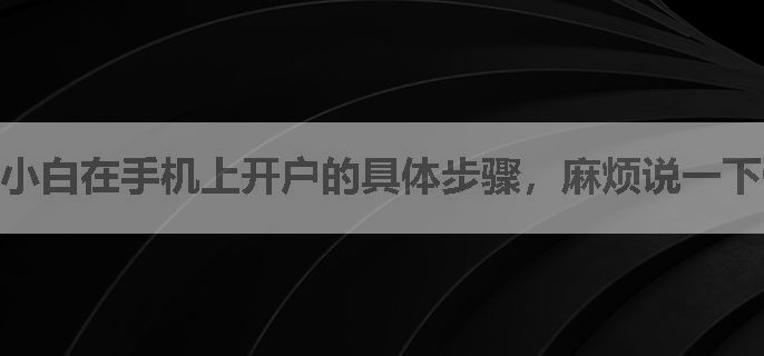 小白在手机上开户的具体步骤，麻烦说一下佣金