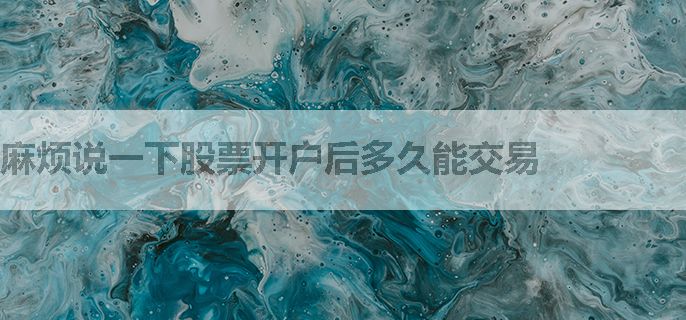 麻烦说一下股票开户后多久能交易