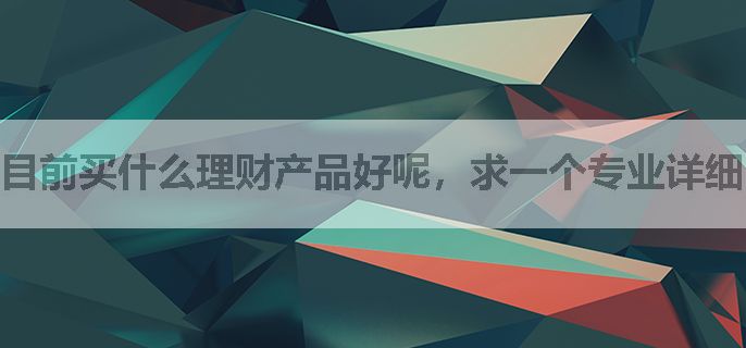 目前买什么理财产品好呢，求一个专业详细的解答
