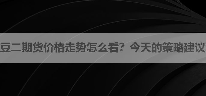 豆二期货价格走势怎么看？今天的策略建议是什么？