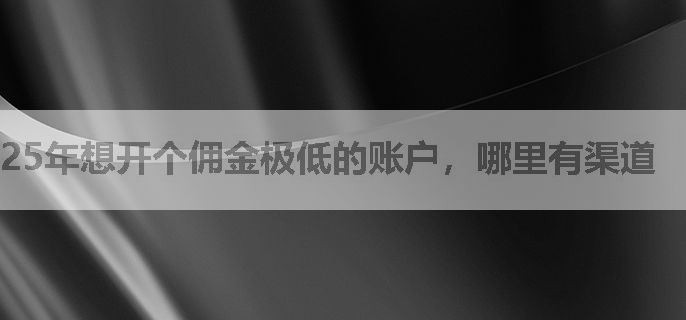 25年想开个佣金极低的账户，哪里有渠道
