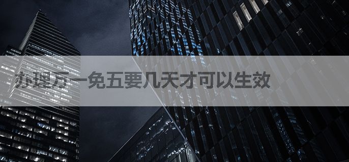 办理万一免五要几天才可以生效