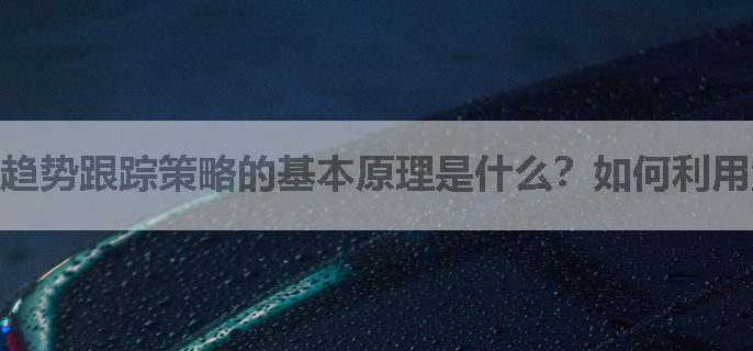 趋势跟踪策略的基本原理是什么？如何利用量化手段识别趋势？