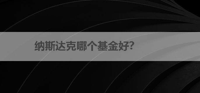 纳斯达克哪个基金好？