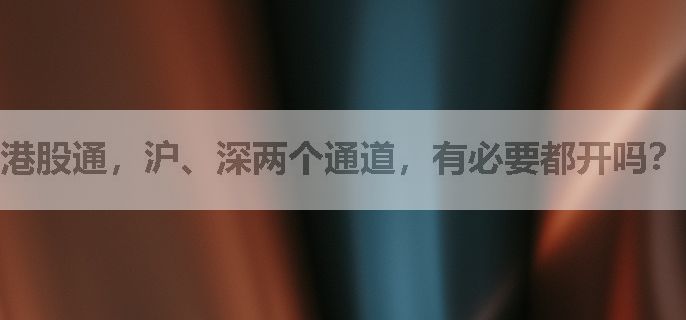 港股通，沪、深两个通道，有必要都开吗？