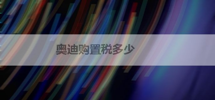 奥迪购置税多少