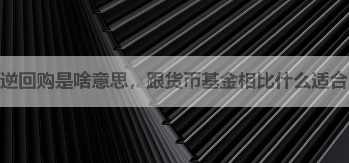 逆回购是啥意思，跟货币基金相比什么适合小白？