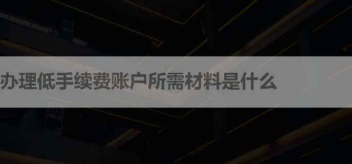 办理低手续费账户所需材料是什么