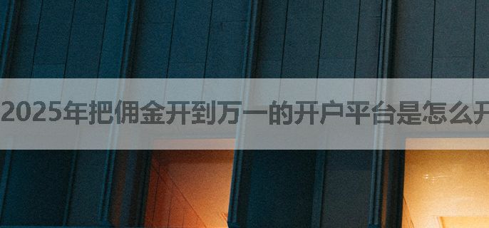 2025年把佣金开到万一的开户平台是怎么开户的，有流程吗