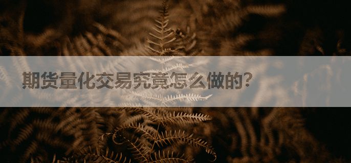 期货量化交易究竟怎么做的？