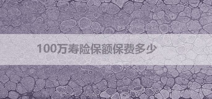 100万寿险保额保费多少