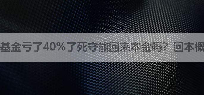 基金亏了40%了死守能回来本金吗？回本概率大吗？，求一个专业详细的解答