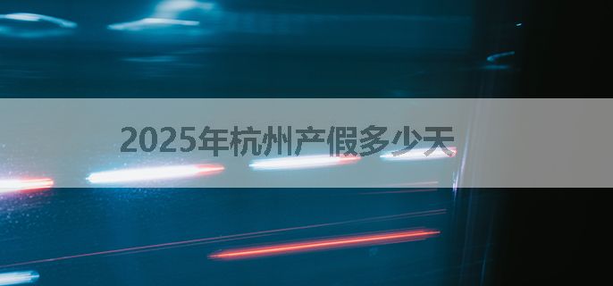 2025年杭州产假多少天
