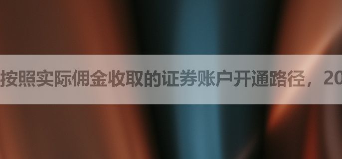 按照实际佣金收取的证券账户开通路径，2025年