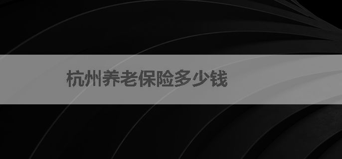 杭州养老保险多少钱