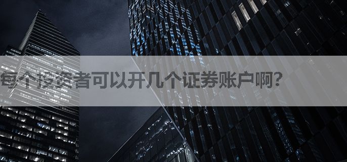 每个投资者可以开几个证券账户啊？