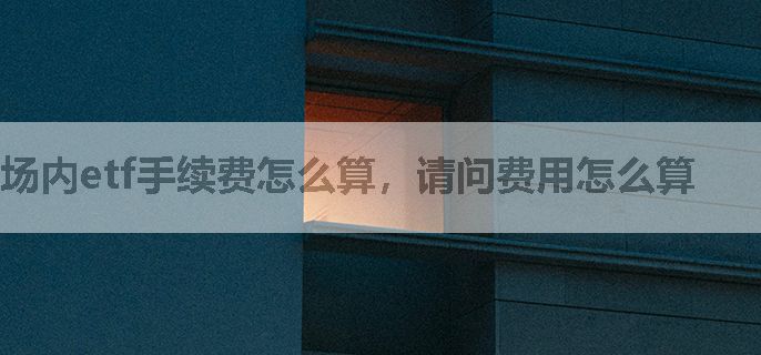 场内etf手续费怎么算，请问费用怎么算